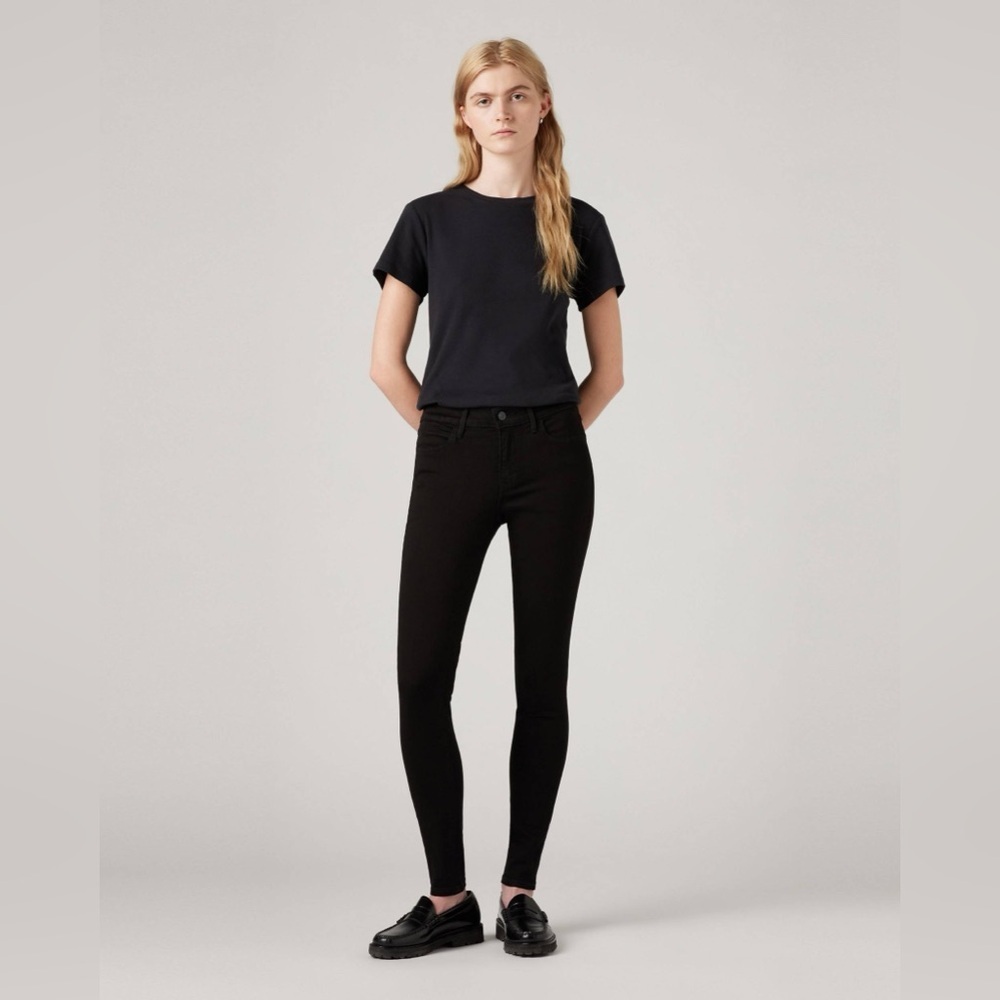 Levi’s Black 710 Super Skinny Jeans Stretch Y2K Clean Girl Size 24
